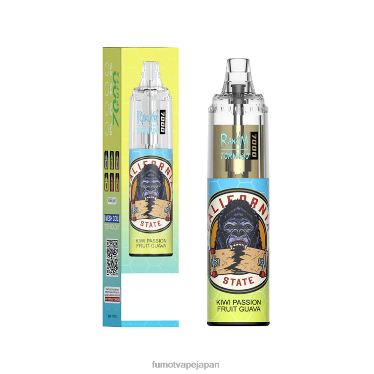 Fumot flavours - 7000 使い捨て VAPE ペン - 14ml (1 本) 虎の血 Fumot Tornado 802NF107