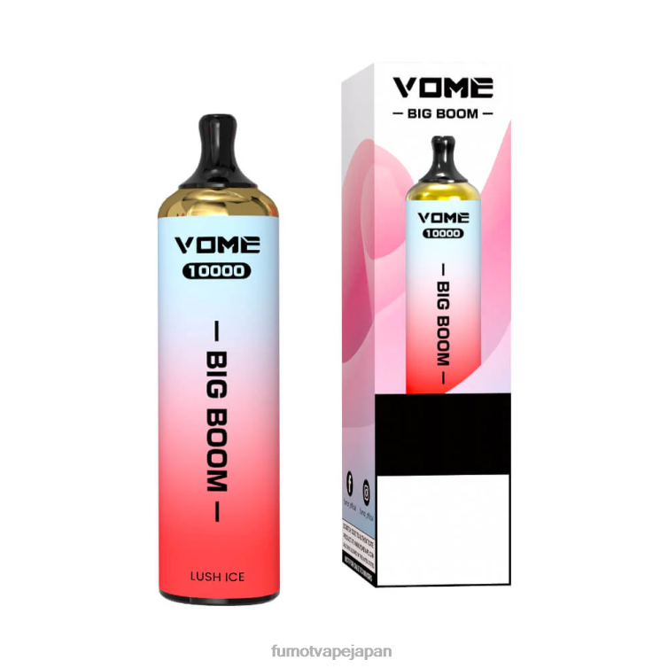 Fumot store - 使い捨てベイプペン 10000 - 20ml (1 本) いちごスイカアイス Fumot Vome Big Boom 802NF446